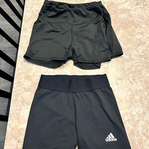 Adidas Techfit M3 Black Compression Shorts plus 5 other size small shorts